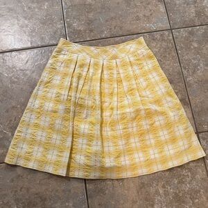 Yellow Plaid Lilly Pulitzer A Line Skirt